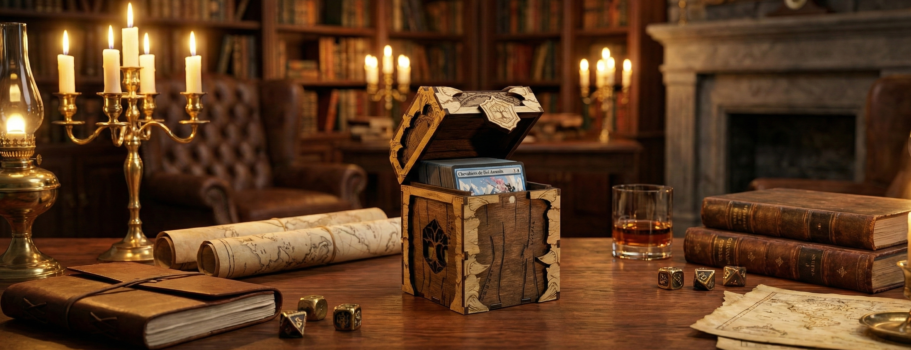 Boîtes à cartes artisanales Arcane Ludique