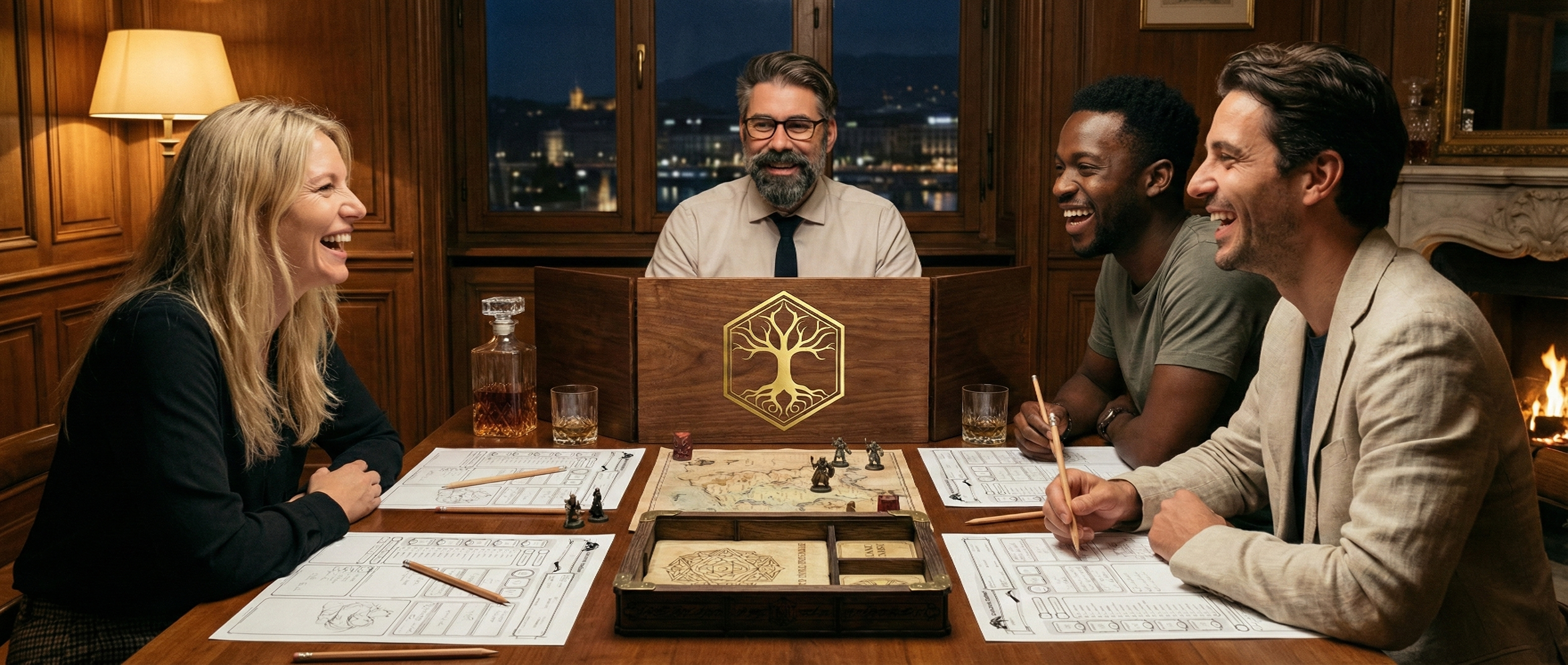 Une soirée entre amis