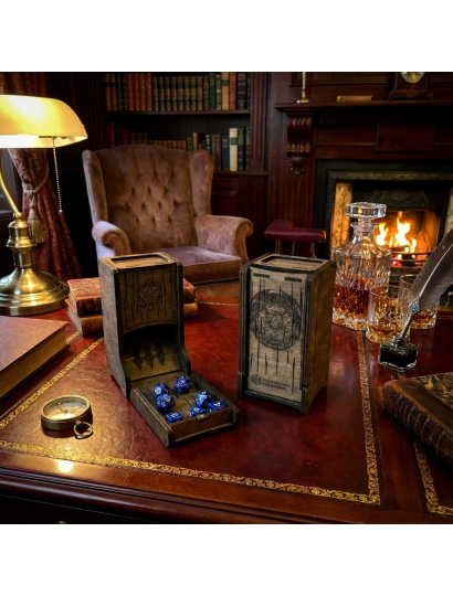 Monolith of Fate | Compact Wooden Dice Tower