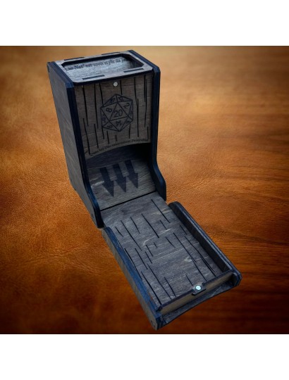 Monolith of Fate | Compact Wooden Dice Tower