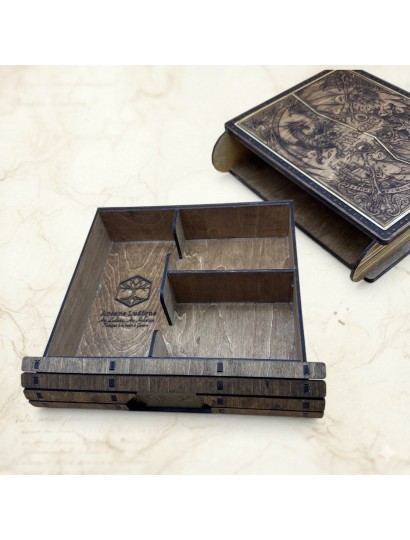 The Ark of Legends – Laser-Engraved Wood Card Box | Arcane Ludique