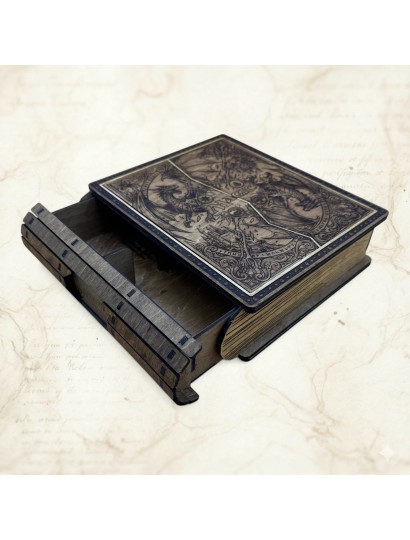El Arca de las Leyendas – Caja Cartas Madera Grabada | Arcane Ludique