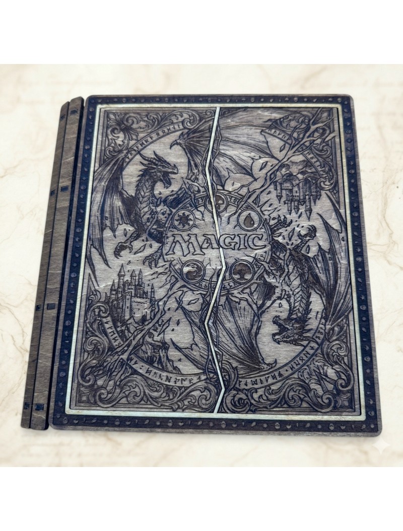 Die Arche der Legenden – Gravierte Holz-Kartenkassette | Arcane Ludique